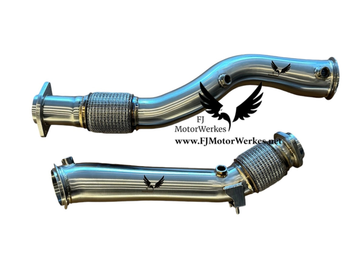 FJ MotorWerkes BMW X3M / X4M Stage 2 Kit - Downpipes, Midpipes Exhaust tips, Diff bolt kit + Carbon fuel cap (Free) *SUPPLY ONLY*