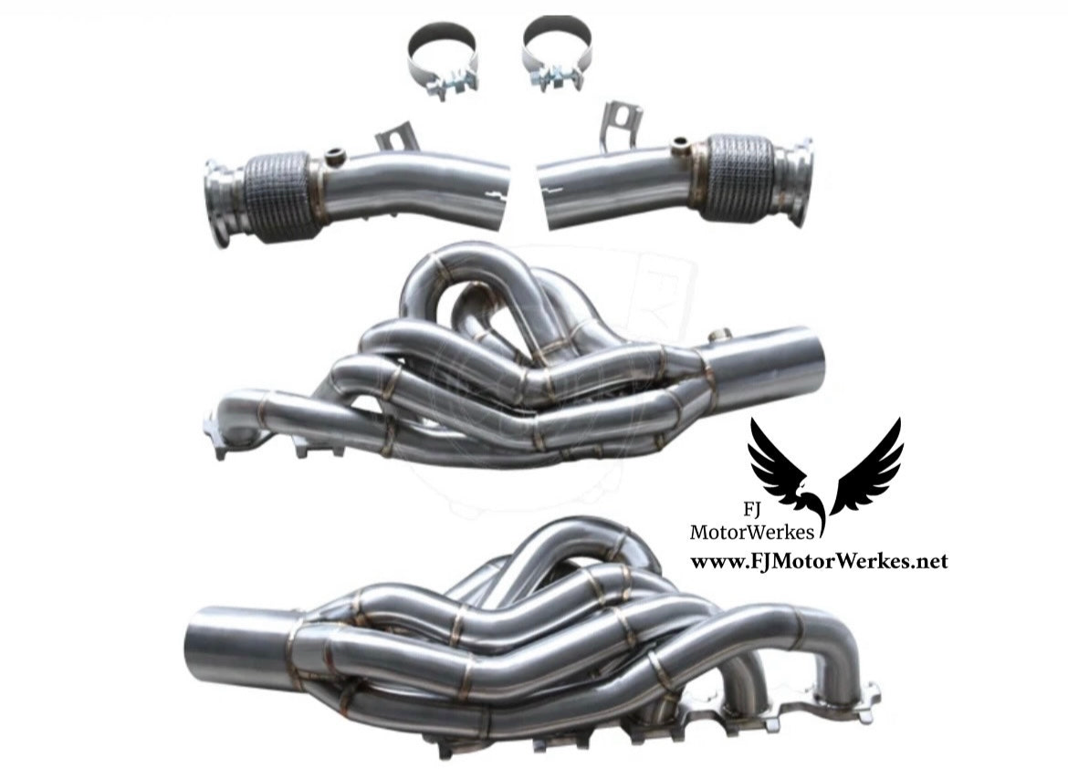 Audi R8 5.2 v10 RWS COMPETITION HEADERS MANIFOLD DECAT DOWNPIPE - INC TWIN TURBO