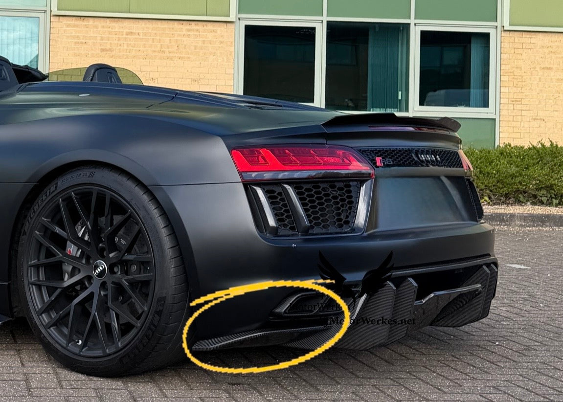 Audi R8 V10 Gen 2 Carbon Fibre Rear Side Lower Spats
