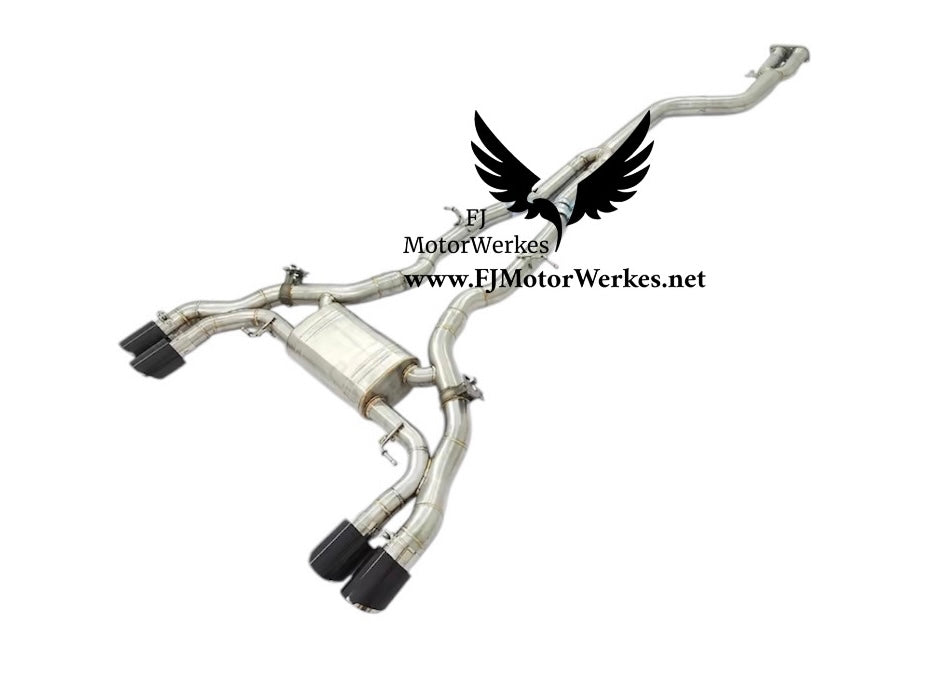 Bmw X3M X4M Full Catback Valved Exhaust Performance System inc Single Midpipe F97 F98
