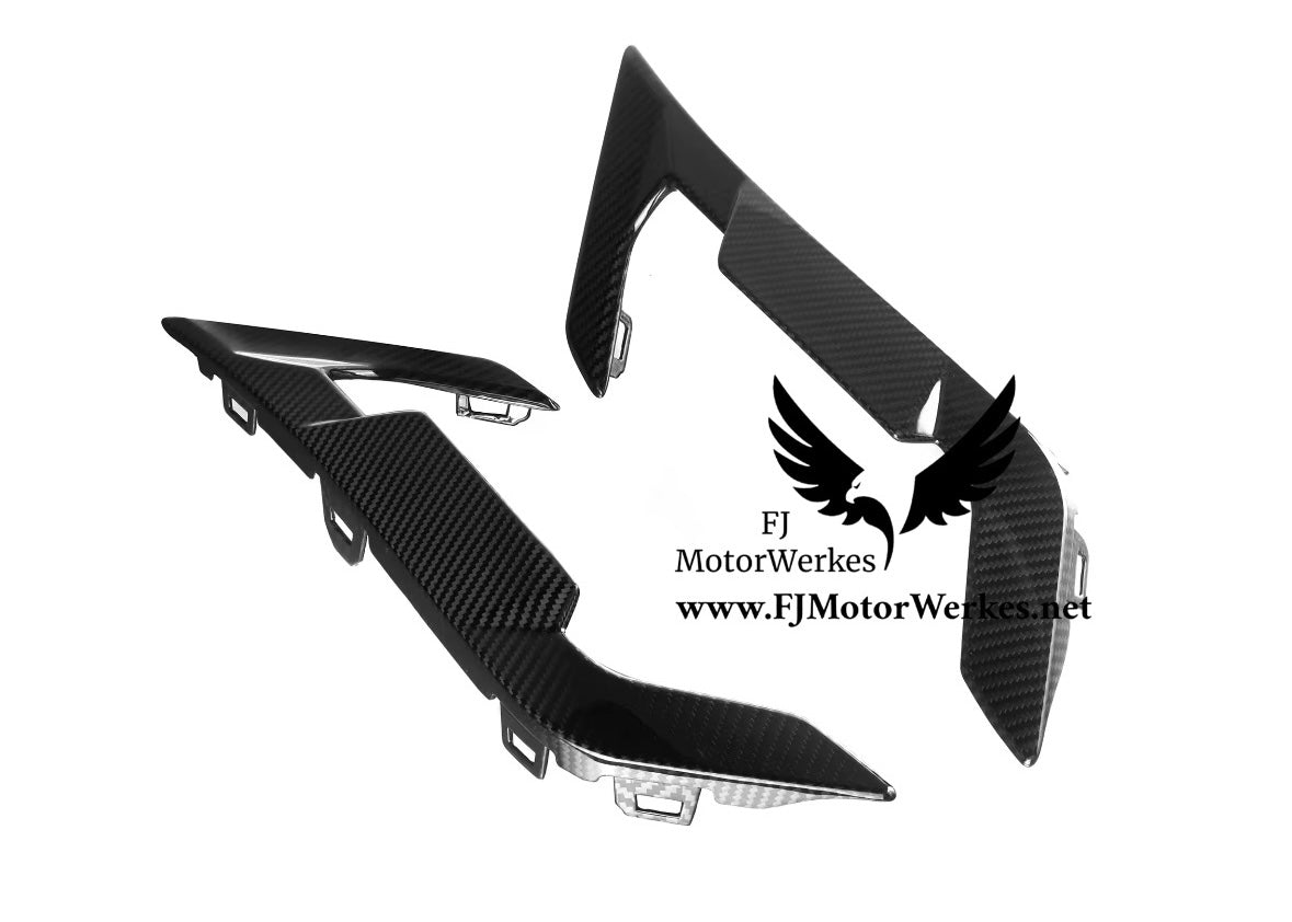 Bmw X6M F96 Carbon Fibre Rear Side Splats & Reflector Surround