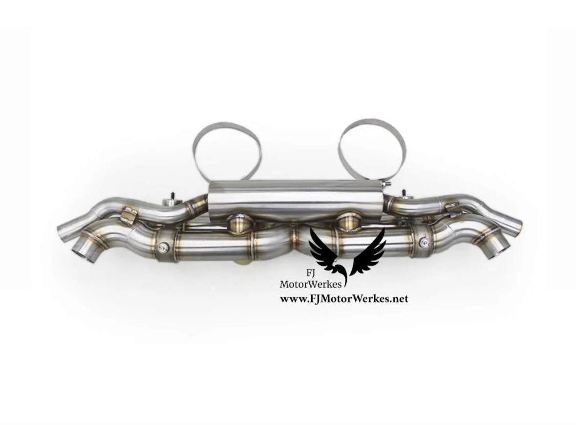 Porsche 911 991.1/991.2 Turbo + S 3.8T performance valved catback exhaust system