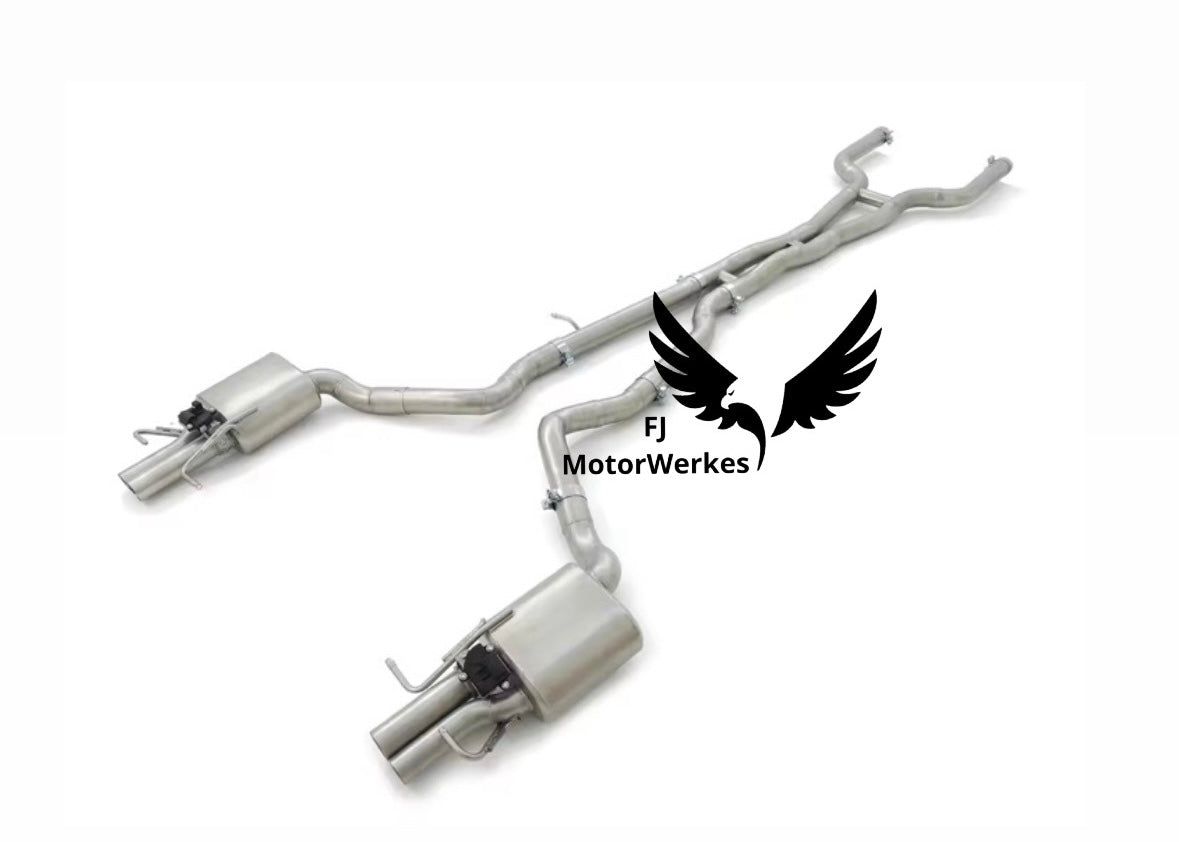 Mercedes Benz C63 C63S AMG W205 C205 4.0T 2015-2020 Valved Stainless Steel Catback Exhaust
