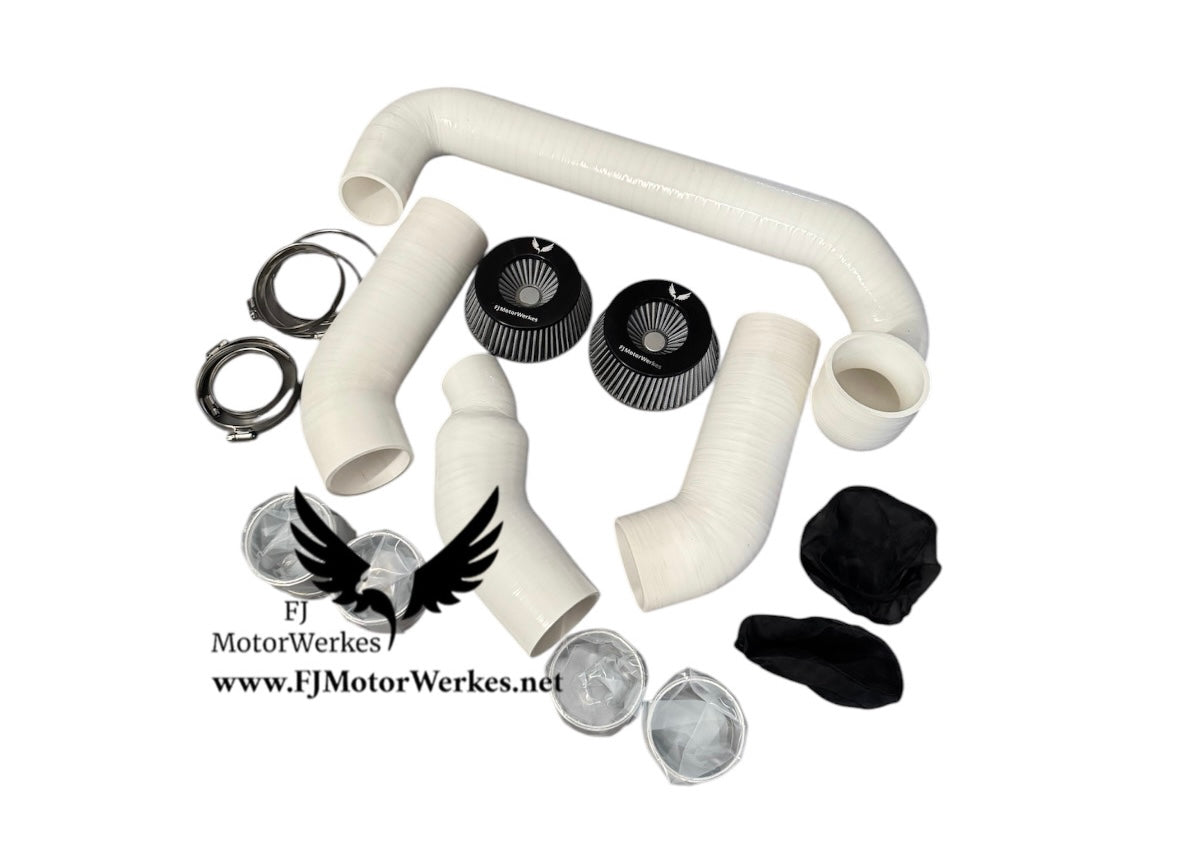 BMW M2 M3 M4 M5 M6 M8 X3M X4M X5M X6M + B58 Front Mount Air Intake kit - Inc Rain covers