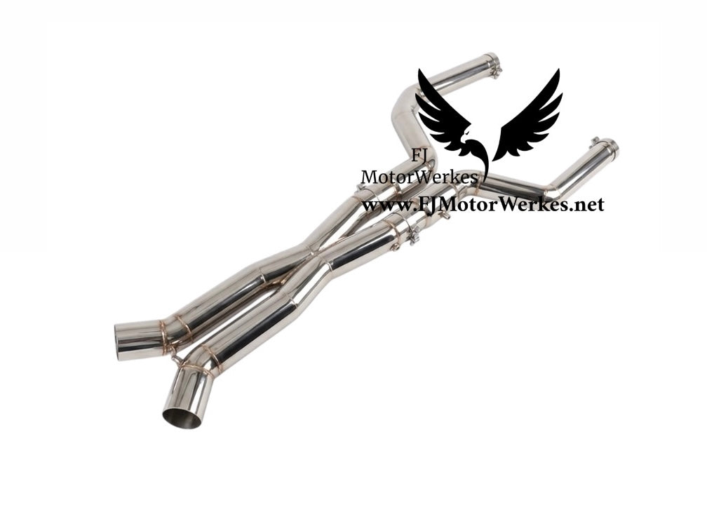 Bmw X5M X6M F95 F96 inc Comp + LCI Stainless Steel Midpipe Dual X Pipe HighFlow - Res or Non Res