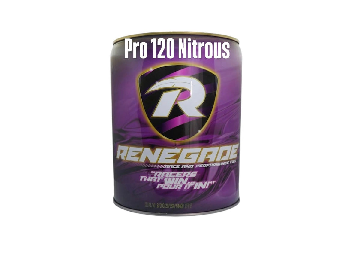 Renegade Pro Nitrous 120+ – Leaded Race Fuel for High-Power Nitrous Applications