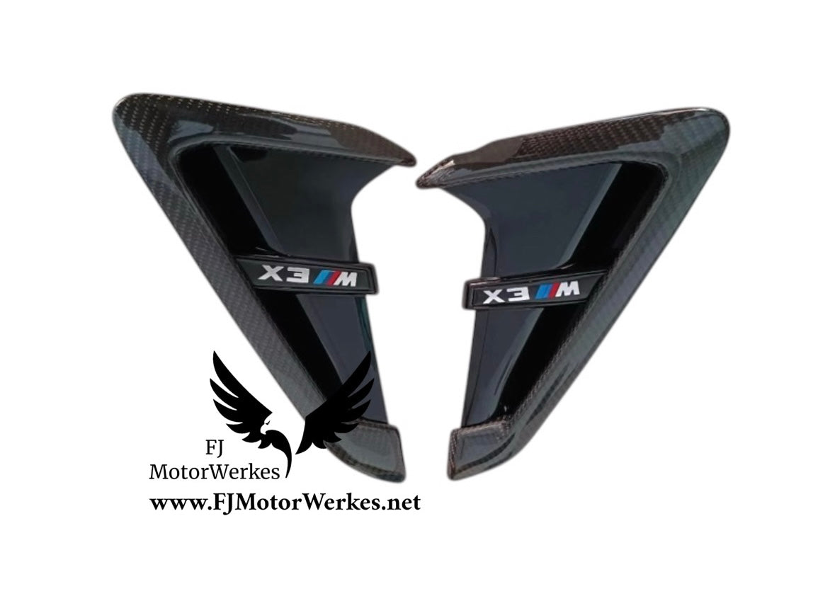 Bmw X3M X4M F97 F98 Carbon Fibre fender air vents