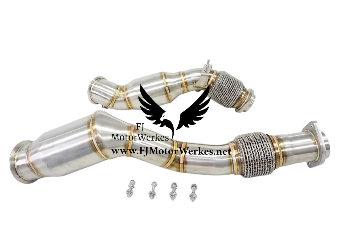 Bmw X3M F97 & X4M F98 Sports Cat 200 DOWNPIPE EXHAUST STAINLESS STEEL DOWNPIPE DECAT x3mc x4mc