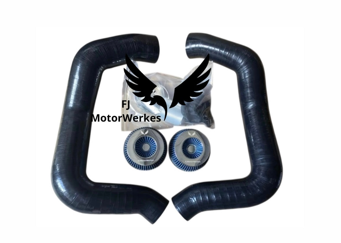 BMW M2 M3 M4 M5 M6 M8 X3M X4M X5M X6M + B58 Front mount air intakes kit - Inc Rain covers