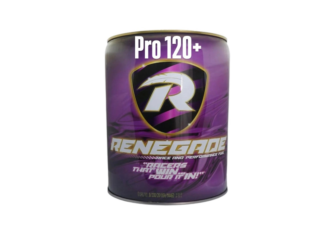 Renegade Pro 120+ High-Octane Leaded Race Fuel for Extreme Applications