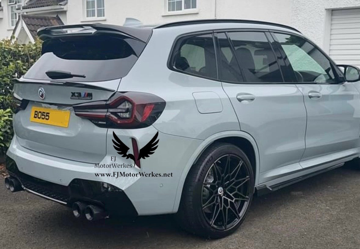 Bmw X3M X4M M Performance Carbon Fibre Exhaust Tips Direct Fit X3mc X4mc F98 F97 Black