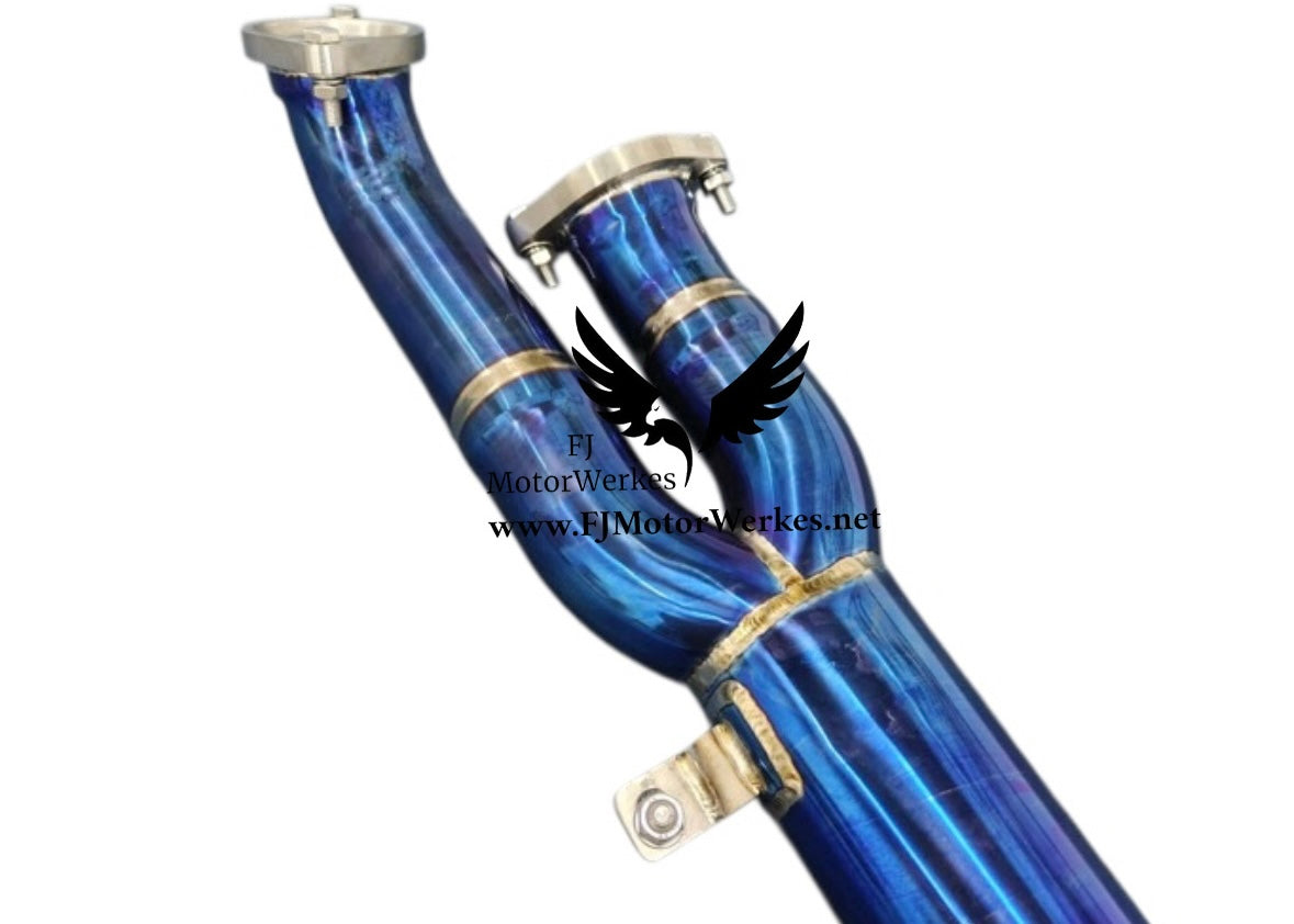 FJ Motorwerkes BMW M3 M4 G80 G81 G82 G83 Titanium Valved Catback Exhaust System inc Single Midpipe