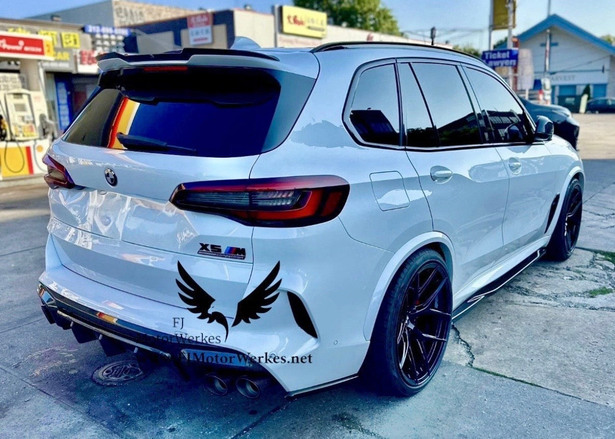 FJ MotorWerkes Bmw M Performance Carbon Fibre Exhaust Tips X5M X6M F95 F96 Comp
