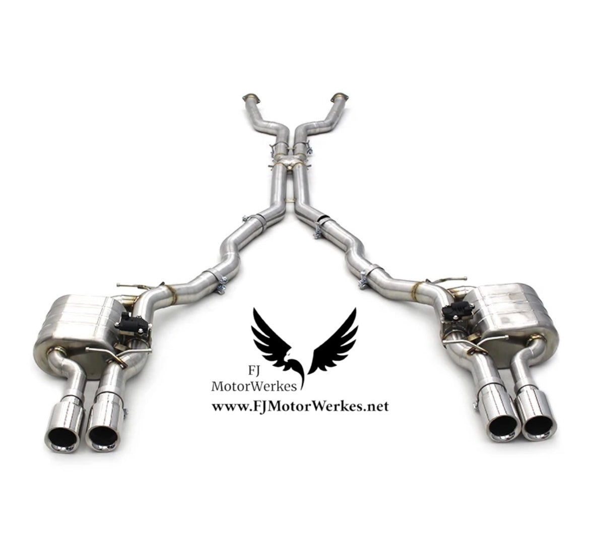 Bmw M5 M6 E60 E61 E63 E64 Full Catback Exhaust system inc Midpipe – FJ ...