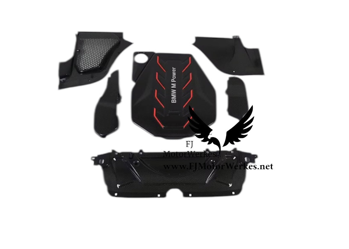 BMW M5 G90 G99 Carbon Fibre Engine, Slam Bar, Ecu & Scuttle Cover Full Kit