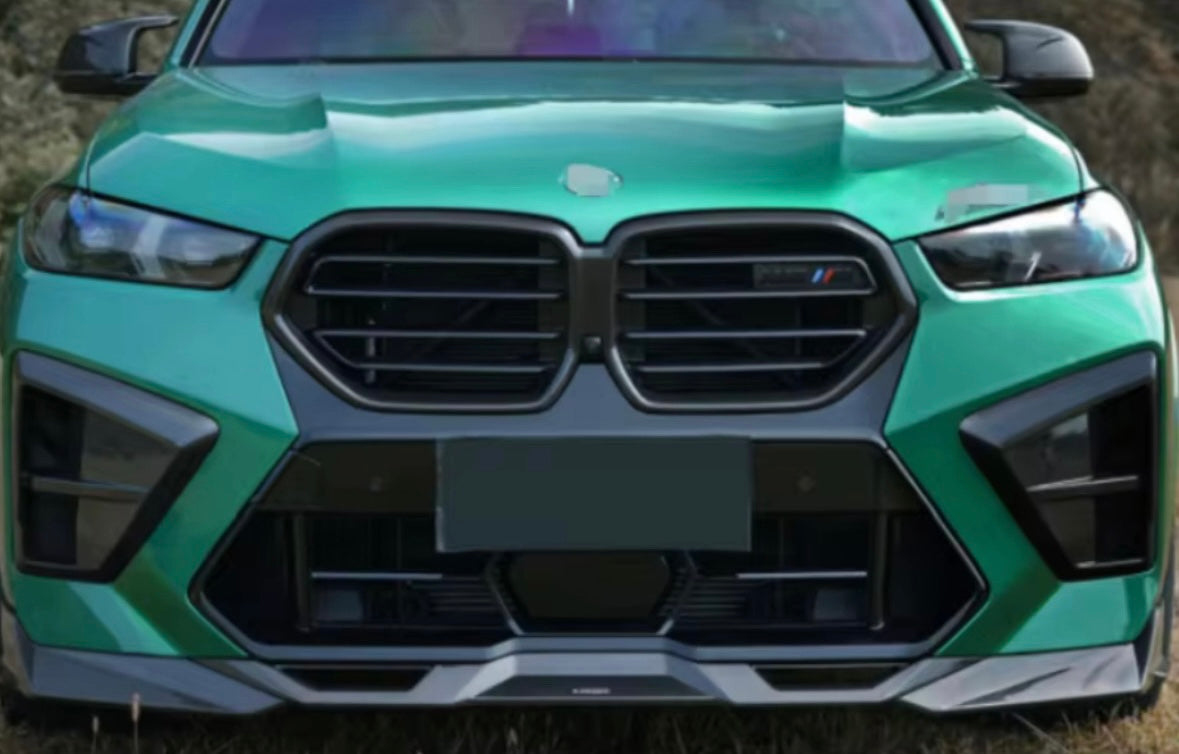Bmw X5M F95 LCI Front Carbon Fibre Sq Style Splitter 2023+