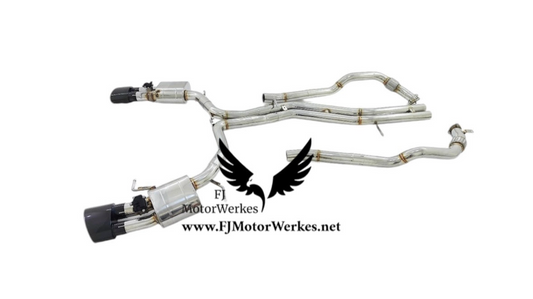 Audi Rs6 Rs7 C8 Full Sports Exhaust Catback, Front pipes Valved system inc tips