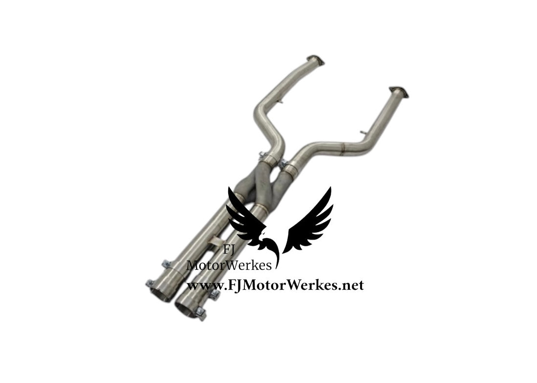 FJ MotorWerkes BMW X5M X6M Lci + pre lci - Equal Length Z Pipe Crossover Midpipe