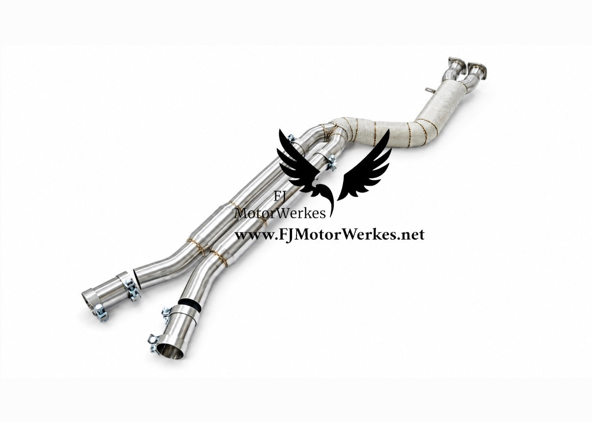 Bmw X3M X4M 2019+ Models only - HIGHFLOW 4” Single Midpipe Stainless Steel