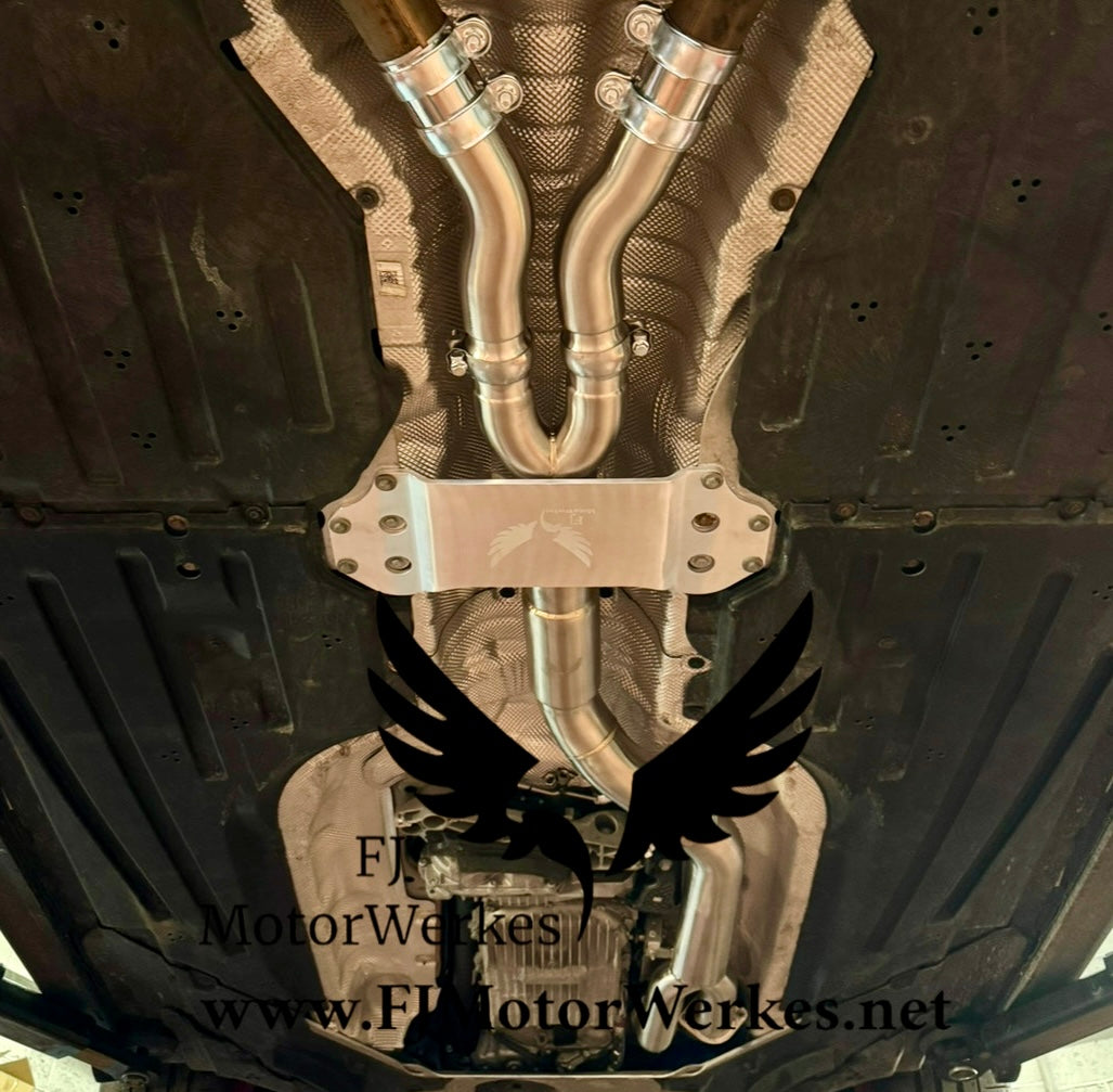 BMW M2 G87 Stainless Steel Single Midpipe exhaust - With Brace