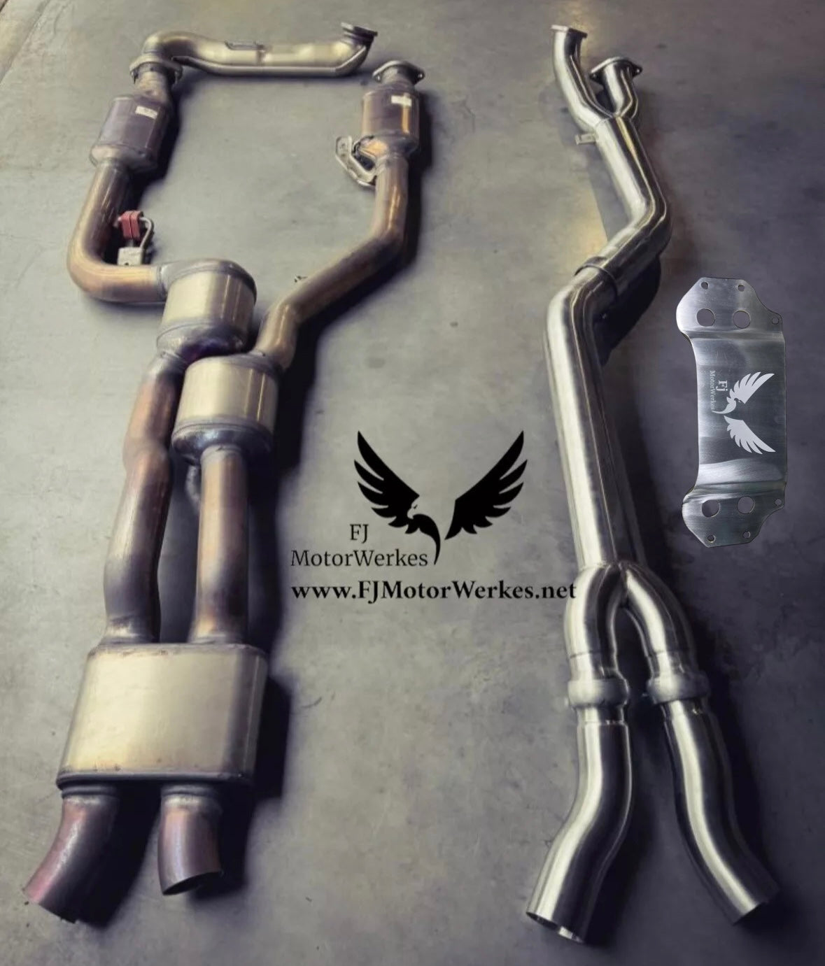 BMW M2 G87 Stainless Steel Single Midpipe exhaust - With Brace