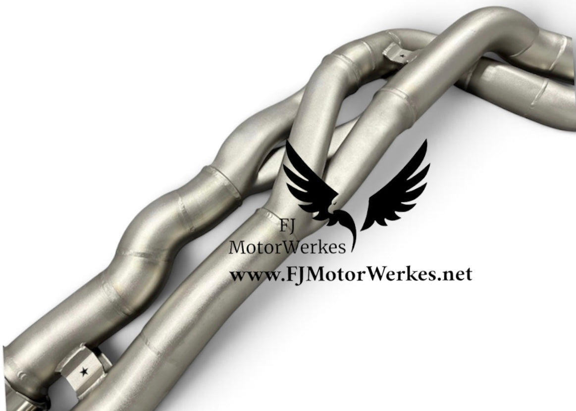 Bmw M3 F80 M4 F82 F83 (S55) Z MIDPIPE Equal Length Midpipe Catback Exhaust System stainless steel - With underbody BRACE