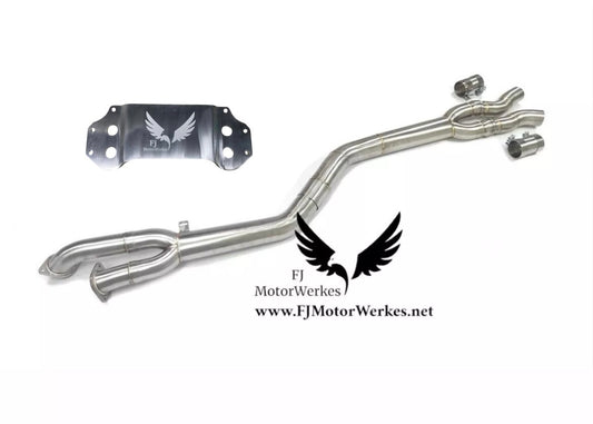 Bmw S58 M3 G80 G81 M4 G82 G83 3.5” Single Midpipe exhaust - With Brace