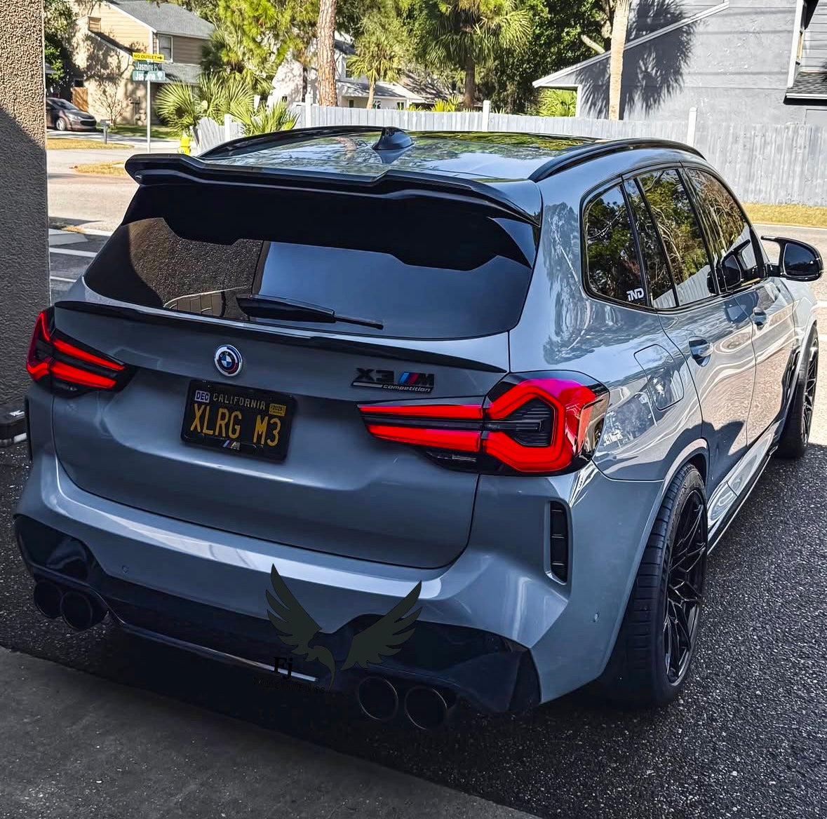 Bmw X3M X4M BLACK CHROME 4.5” Exhaust Tips Direct Fit X3mc X4mc F98 F97 - V2