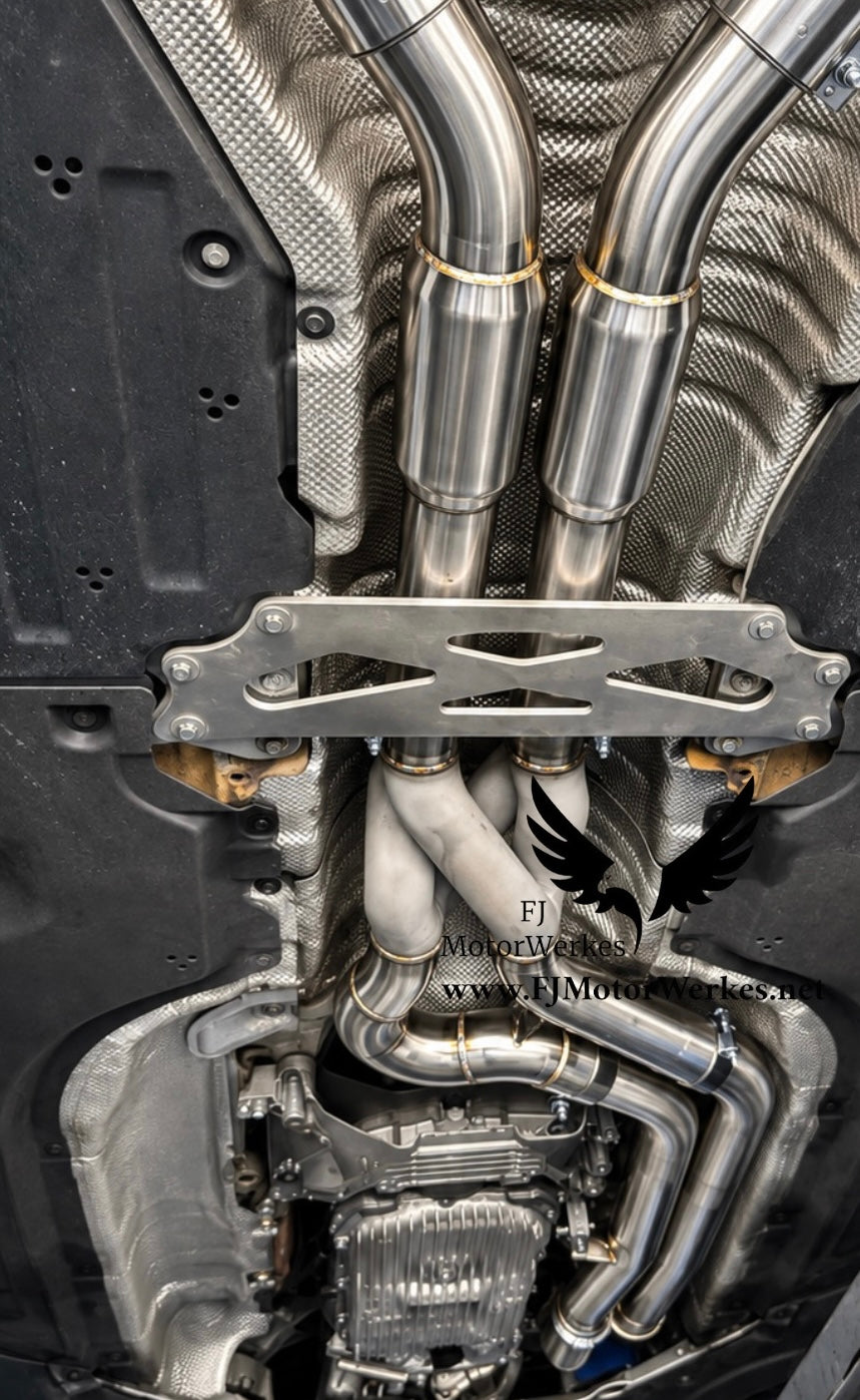 FJ MotorWerkes BMW M2 G87 - Equal Length Z Pipe Crossover Midpipe