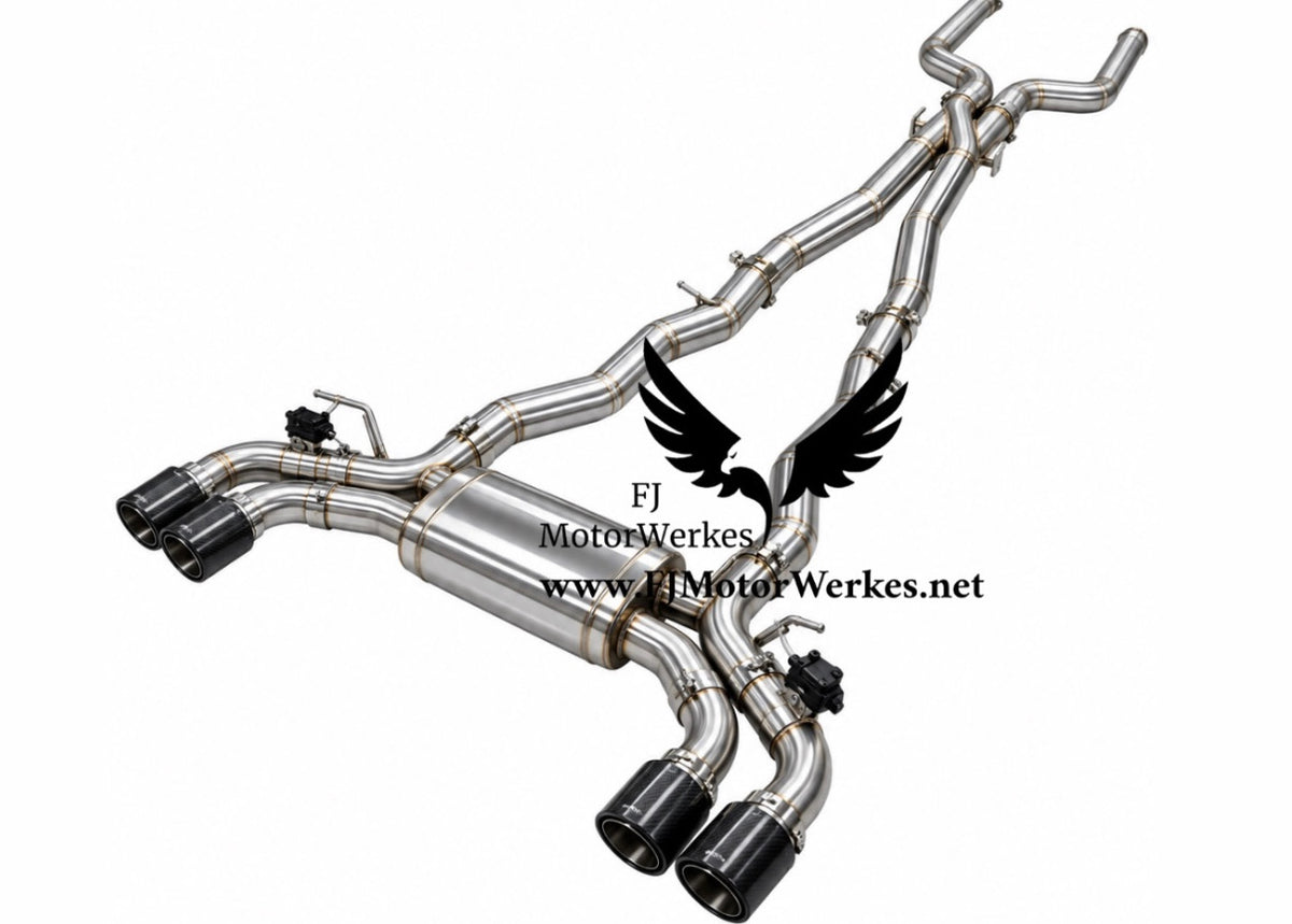 Bmw M5 G90 G99 Exclusive Valved Z Midpipe Catback System Performance Exhaust (Stainless steel or Titanium)