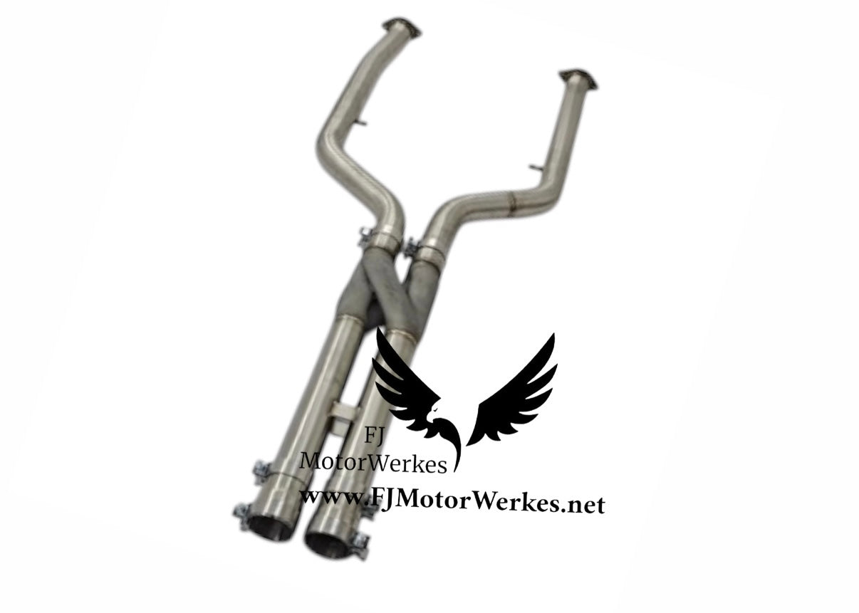 FJ MotorWerkes BMW X5M X6M Lci + pre lci - Equal Length Z Pipe Crossover Midpipe