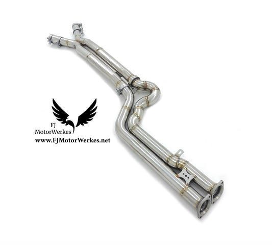 BMW X3M  X4M Comp Stainless Steel EQUAL LENGTH MIDPIPE Pipe F97 F98 High Flow