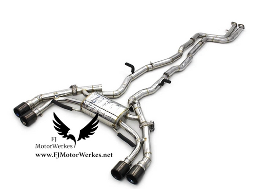 Bmw X3M X4M Full Catback Valved Exhaust Performance System inc Equal length Midpipe F97 F98