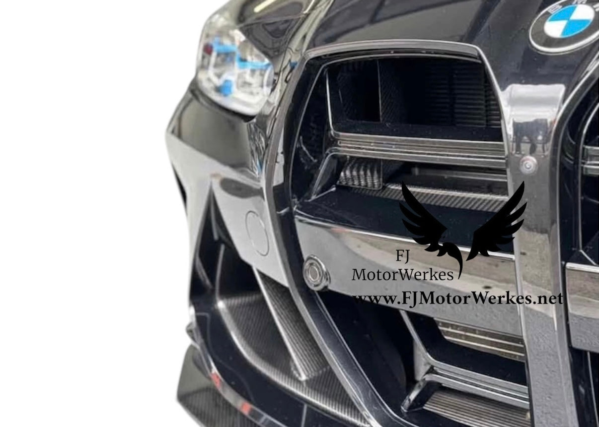 FJ MotorWerkes BMW M2 M3 M4 Air Duct Intake Grill Scoops Carbon Fibre or Poly (G80 G81 G82 G83 G87).V2