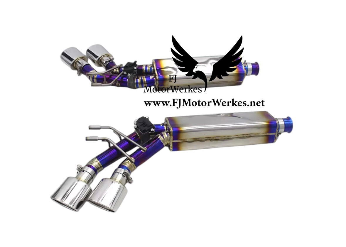 Mercedes-Benz G63 AMG Titanium Catback Mufflers (W464) 4.0 L BiTurbo 2019–2023 - Slash cut tips