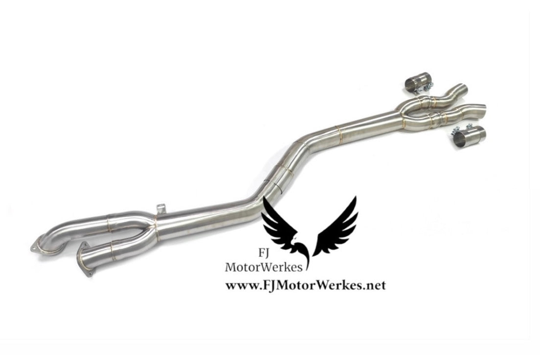 Bmw X3M Comp X4M Comp LCI 3.5” Stainless Steel Single Mid Pipe exhaust