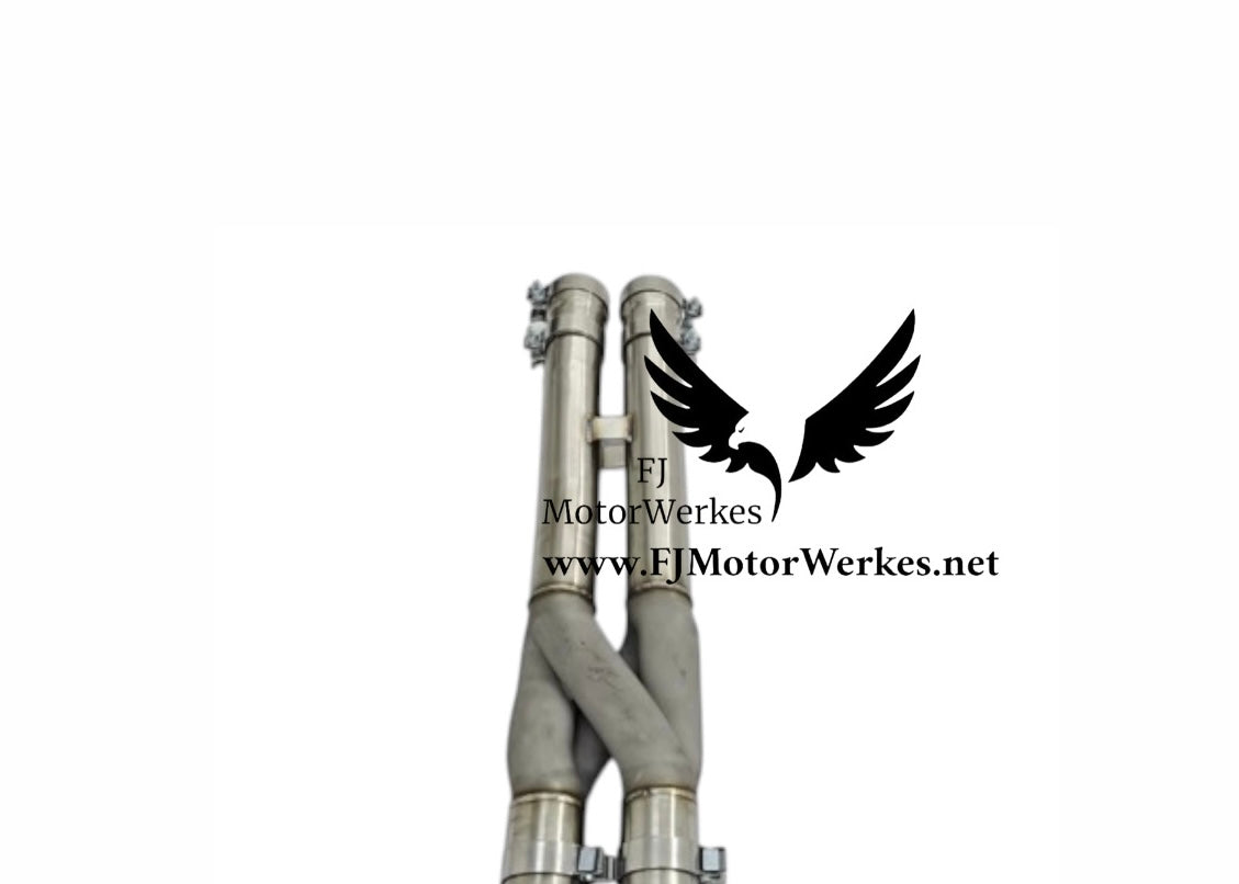 FJ MotorWerkes BMW X5M X6M Lci + pre lci - Equal Length Z Pipe Crossover Midpipe