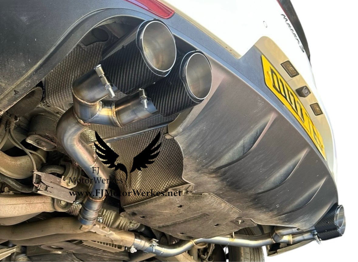 Porsche Macan S - Turbo - GTS 2.0/2.9/3.0 muffler delete slip on exhaust 2018+