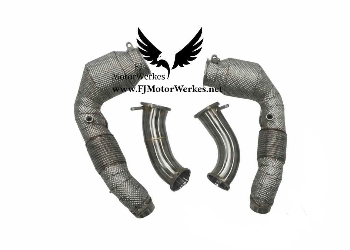 Bmw X5M X6M LCI 2024+ S68 Decat or Sports cat Downpipes Primary & Secondary Catless F95 F96