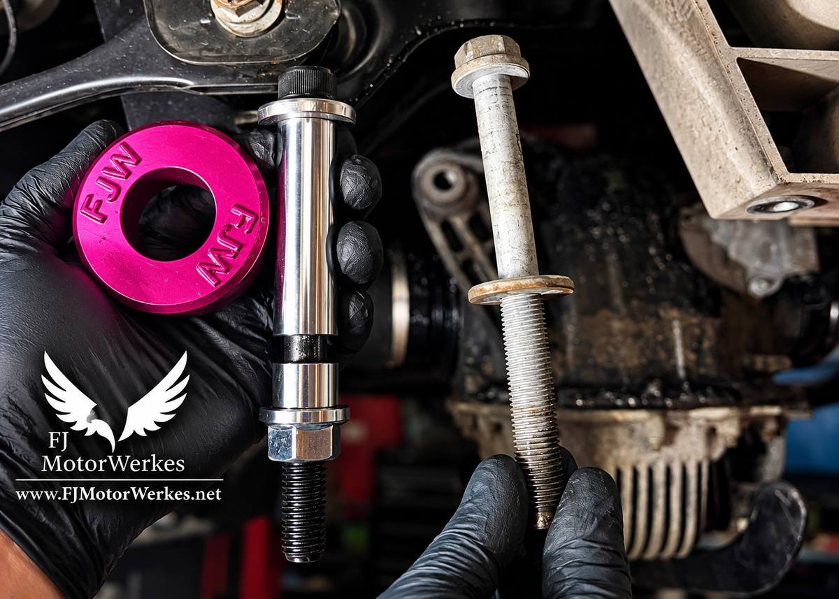Bmw X3M F97 X4M F98 Rear Differential Bush Bolt Collar Upgrade, Complete Diff Kit Exclusive Fj Motorwerkes
