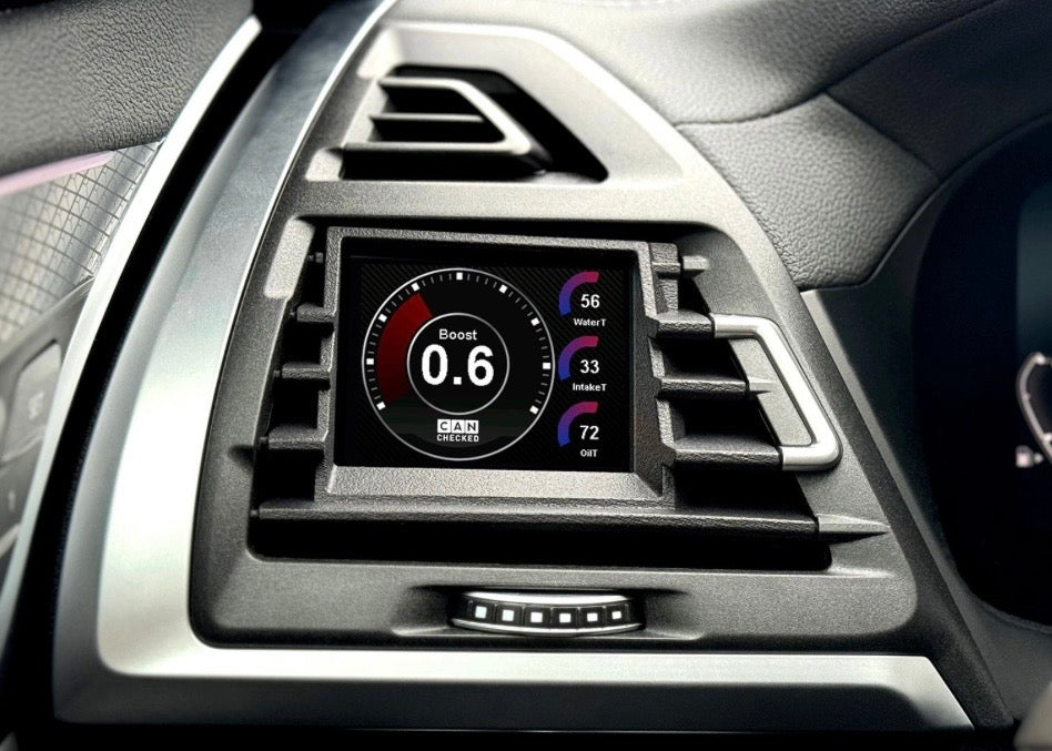 BMW X3M X4M Canchecked data display air vent gauge Rhd or Lhd MFD28 Gen2 G01 G02 F97 F98