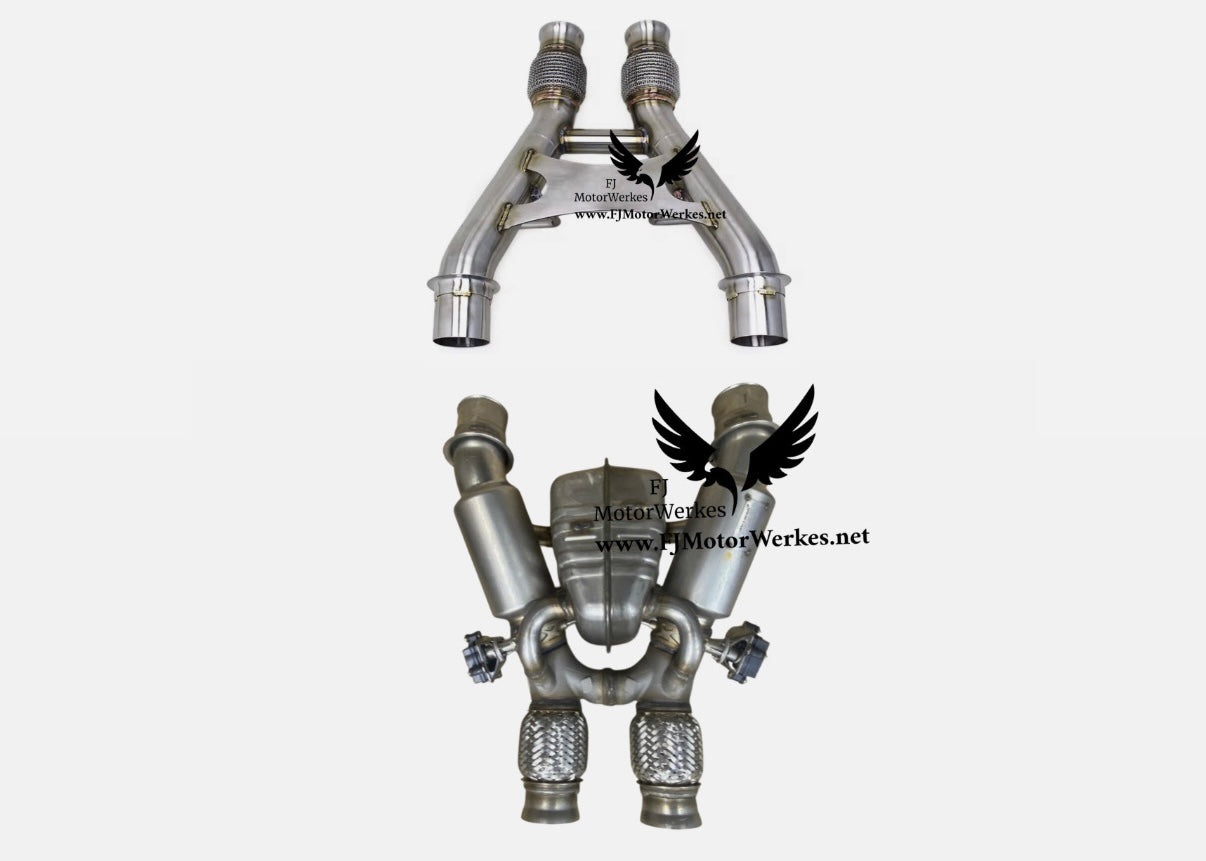 McLaren Artura 2022+ FJ Motorwerkes Stainless Steel  Exhaust Straight Pipe System