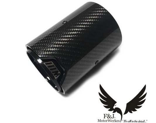 Bmw M2 M3 M4 M5 M6 Carbon Fibre M Performance Exhaust Tips F80 F82 F10 X1 (SINGLE) BLACK OR SILVER