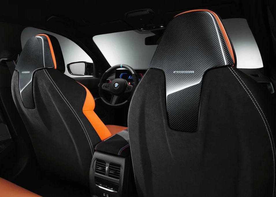 Genuine BMW M Performance Carbon & Alcantara Seat Back Set - Full seat back trim - X3M X4M M8