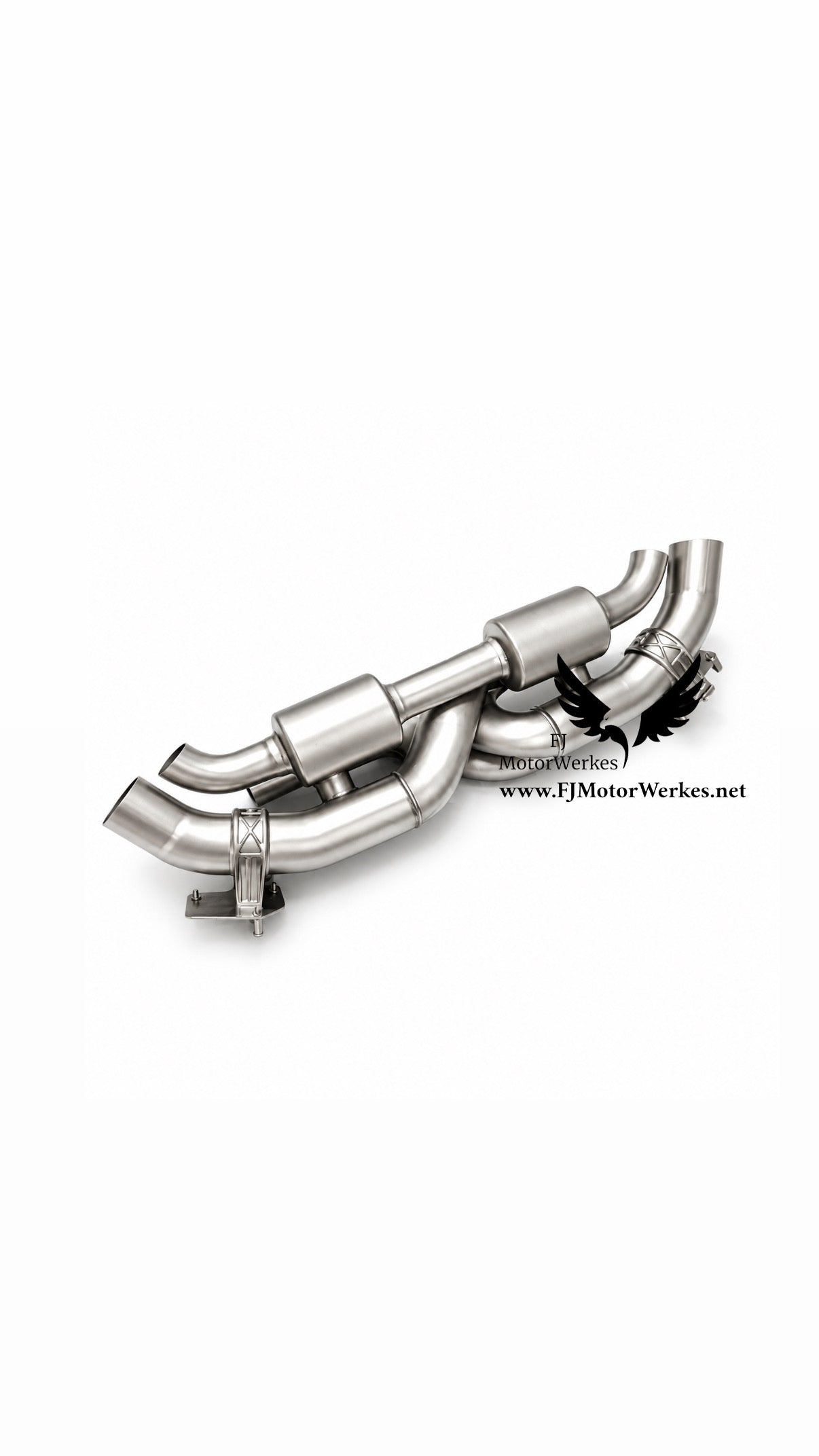 FJ MotorWerkes Porsche 911 992 Turbo & Turbo S High Flow Z Design performance valved catback exhaust