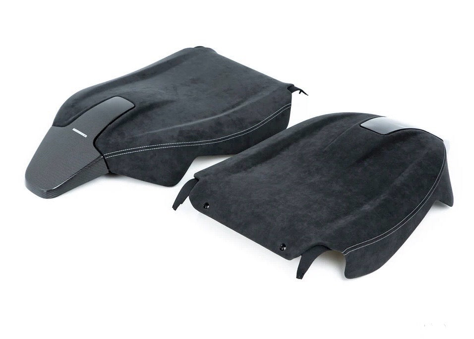 Genuine BMW M Performance Carbon & Alcantara Seat Back Set - Full seat back trim - X3M X4M M8