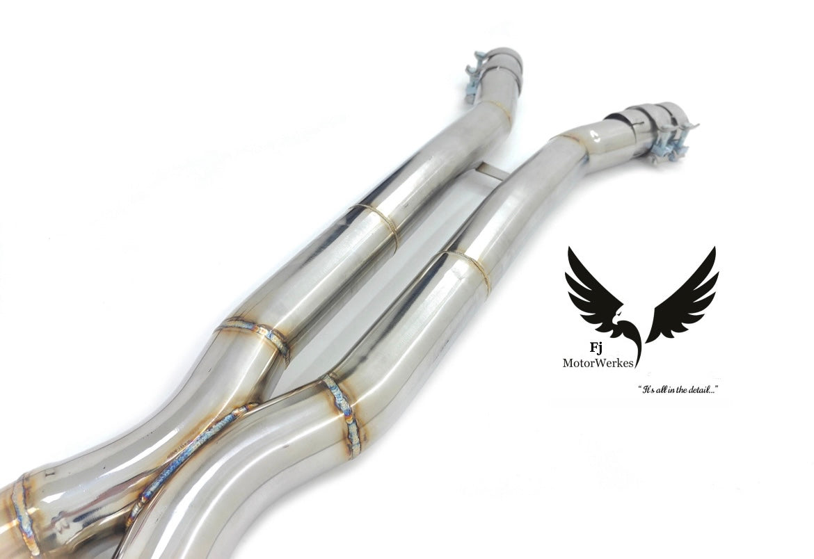 BMW X3M COMP X4M COMP LCI UK Stainless Steel Equal Length Mid Pipe exhaust