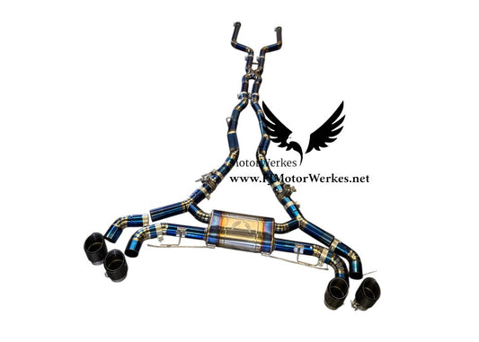 Bmw X5M X6M F95 F96 Titanium Full Catback exhaust system Pre Lci + Lci
