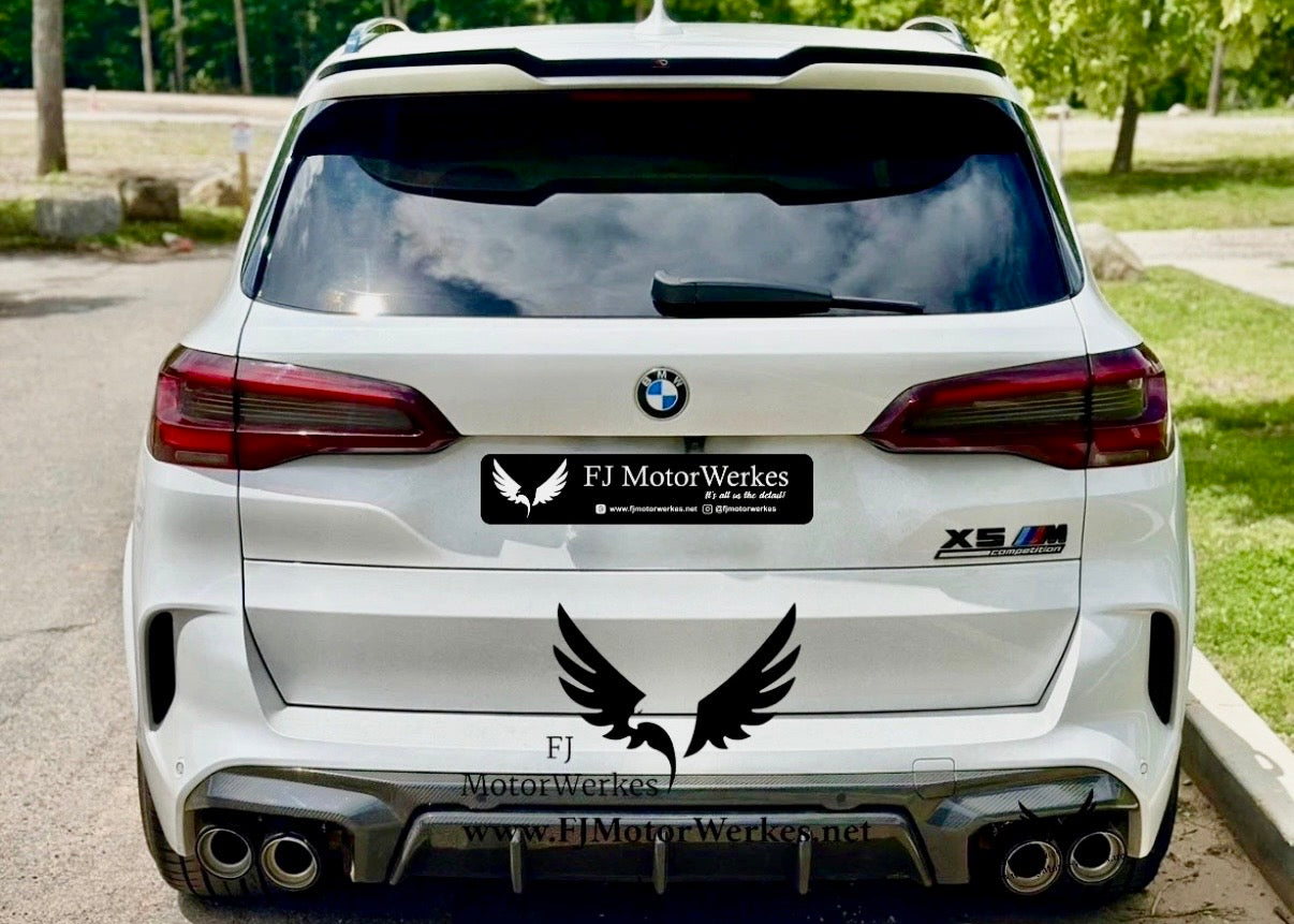 FJ MotorWerkes Bmw M Performance Carbon Fibre Exhaust Tips X5M X6M F95 F96 Comp