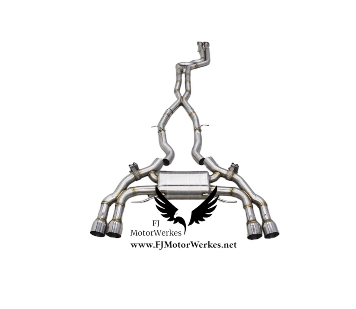 Bmw X3M X4M Full Catback Valved Exhaust Performance System inc Equal length Midpipe F97 F98